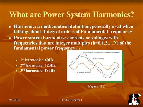sound pressure level. . How to calculate harmonics in power system